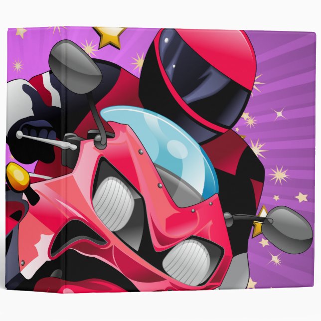 Superbike 3 Ring Binder (Front/Spine)