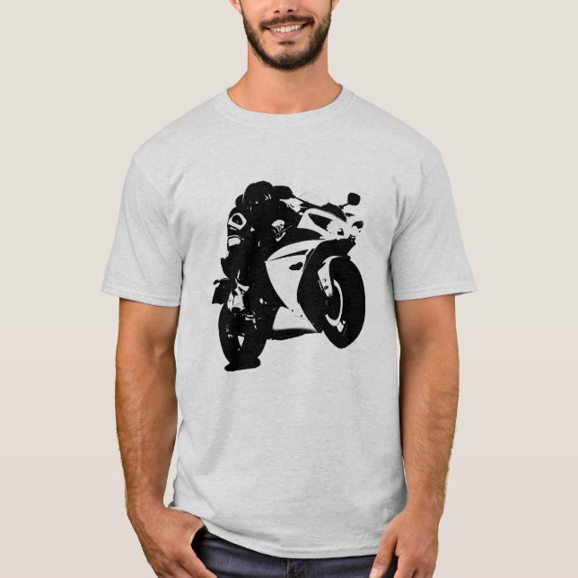 Superbike Motorcycle Graphic T-Shirt (Front)