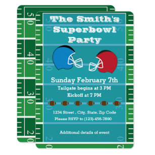 Superbowl Party Invitations Zazzle