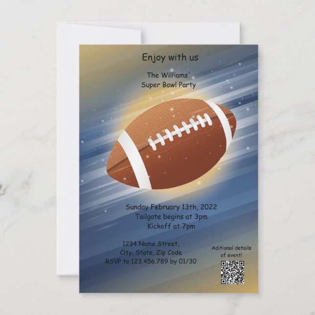 Superbowl Party Invitation (Front)