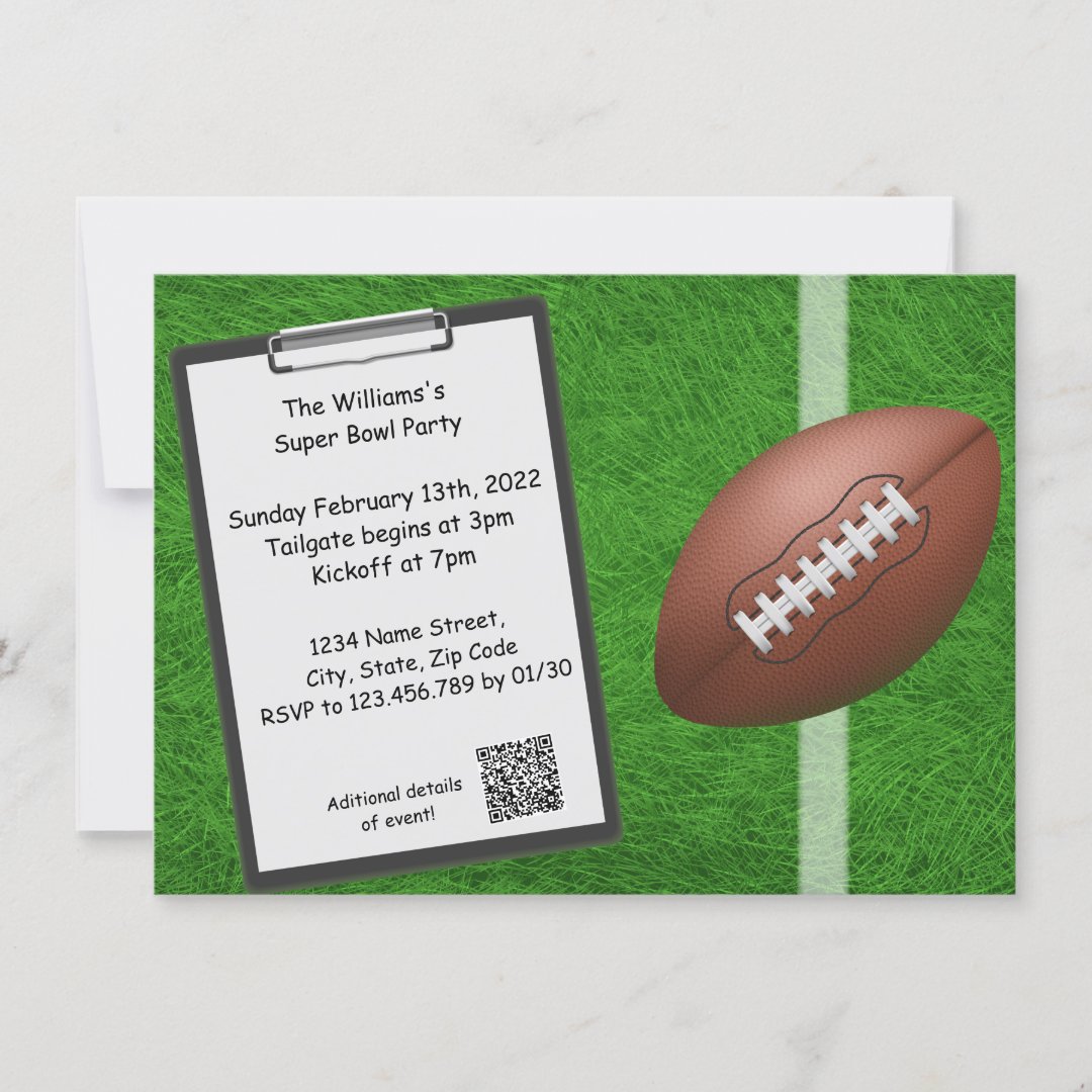 Superbowl Party Invitation Zazzle