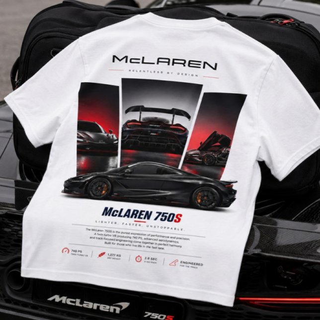 Supercar Graphic T-shirt  (McLaren 750S Supercar )