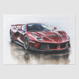 Supercar Racing Car Decoupage Tissue Paper