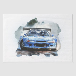 Supercar Racing Car Decoupage Tissue Paper