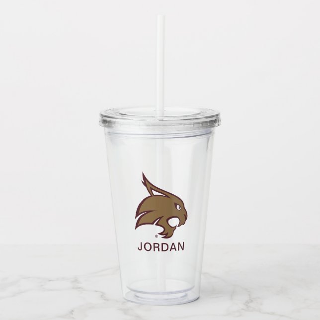 Supercat Mark Acrylic Tumbler (Front)