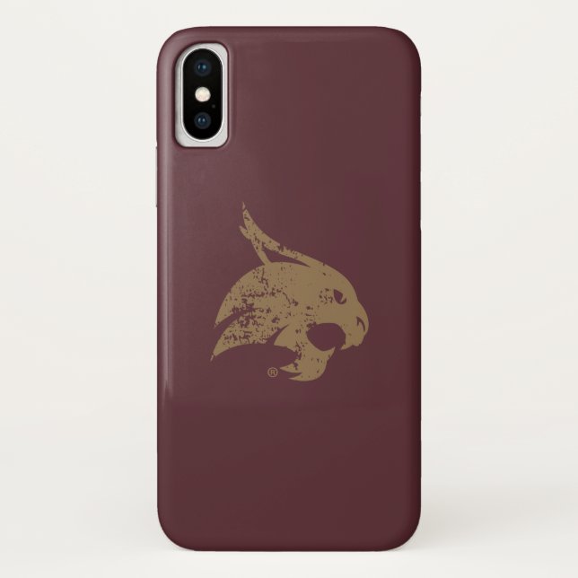 Supercat Mark Distressed Case-Mate iPhone Case (Back)