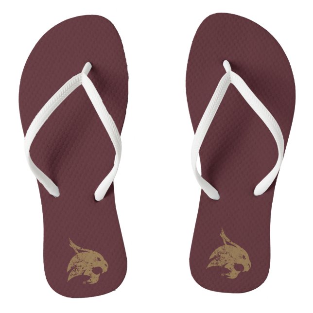 Supercat Mark Distressed Flip Flops (Footbed)