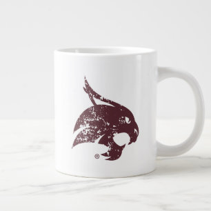 Supercat Mark Distressed Giant Coffee Mug