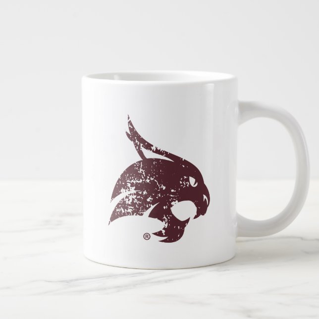 Supercat Mark Distressed Giant Coffee Mug (Right)