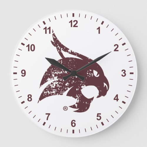 Supercat Mark Distressed Large Clock
