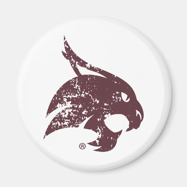 Supercat Mark Distressed Magnet (Front)