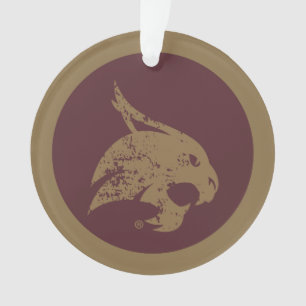 Supercat Mark Distressed Ornament