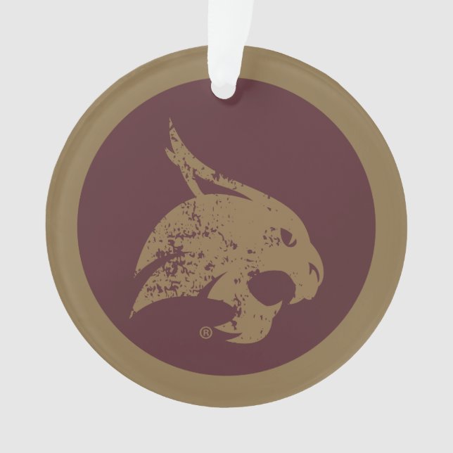 Supercat Mark Distressed Ornament (Front)