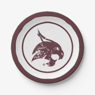 Supercat Mark Distressed Paper Plates