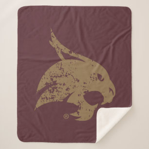 Supercat Mark Distressed Sherpa Blanket