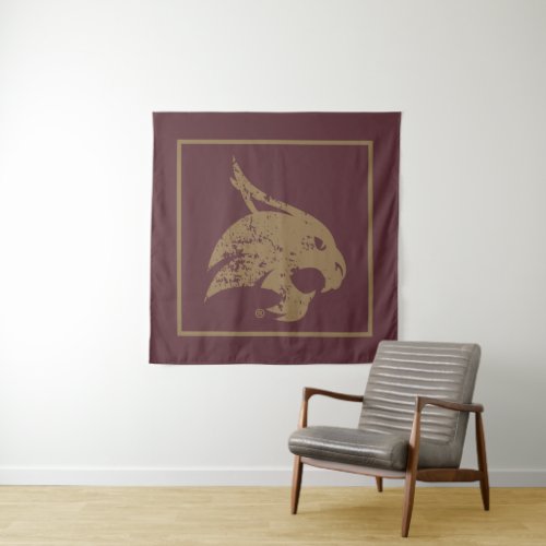 Supercat Mark Distressed Tapestry