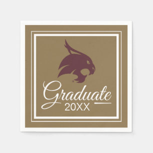 Supercat Mark   Graduation Napkins