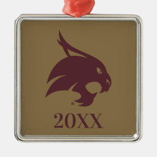 Supercat Mark Metal Ornament