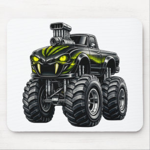 Supercharged Snake-Eye Monster Truck Mouse Pad