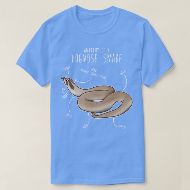 Superconda Hognose Snake Anatomy Anaconda T-Shirt (Design Front)