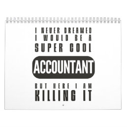 Supercool Accountant Calendar