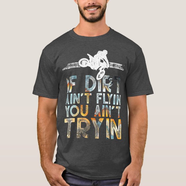 Supercross MX Motocross Ride Funny Dirt Bike T-Shirt (Front)