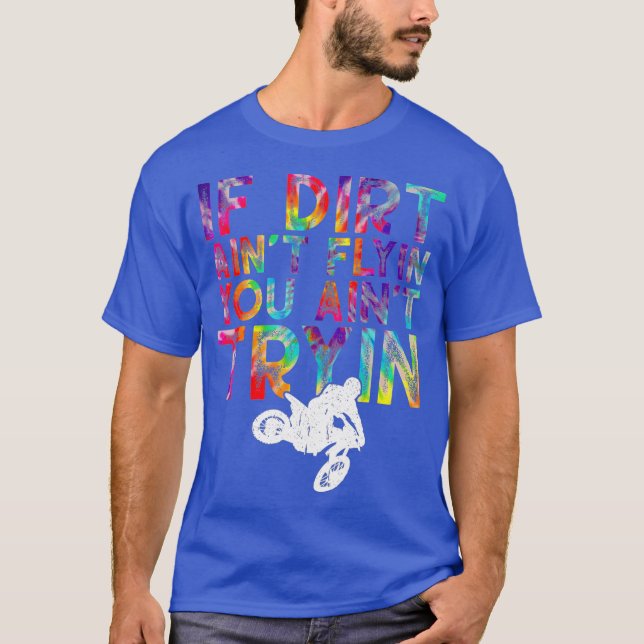 Supercross MX Motocross Ride Funny Dirt Bike Tie T-Shirt (Front)