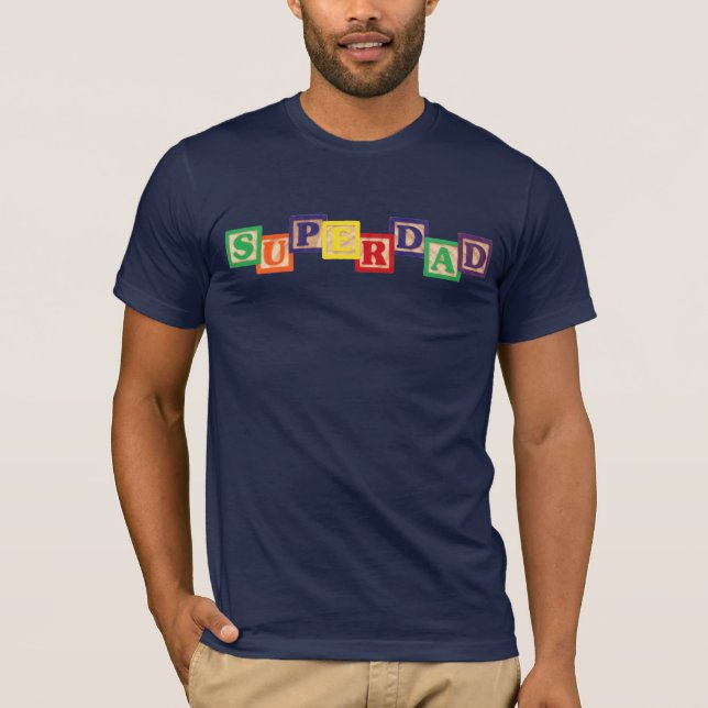 SUPERDAD Vintage Wooden Blocks Shirt (Front)