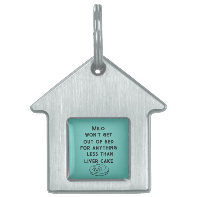 Superdog slogan personalized  pet tag (Front)