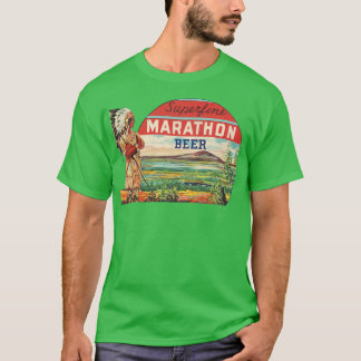 Superfine Marathon Beer Retro Defunct Wisconsin Br T-Shirt