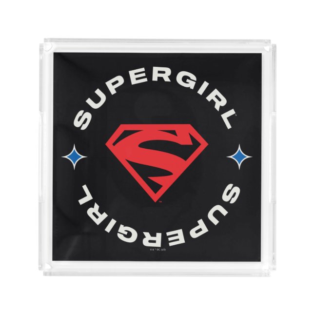 Supergirl Age of Heroes Circle S-Shield Acrylic Tray (Front)