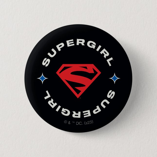 Supergirl Age of Heroes Circle S-Shield Button (Front)