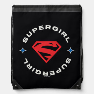 Supergirl Age of Heroes Circle S-Shield Drawstring Bag