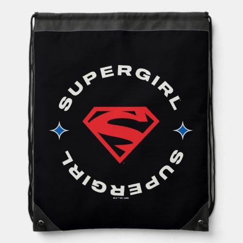 Supergirl Age of Heroes Circle S_Shield Drawstring Bag