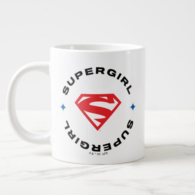Supergirl Age of Heroes Circle S-Shield Giant Coffee Mug (Left)