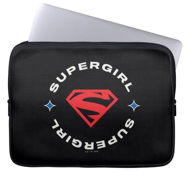 Supergirl Age of Heroes Circle S-Shield Laptop Sleeve (Front)