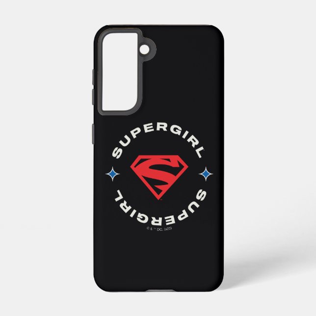 Supergirl Age of Heroes Circle S-Shield Samsung Galaxy Case (Back)