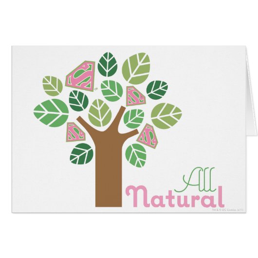 Supergirl All Natural Tree Cards (Front Horizontal)