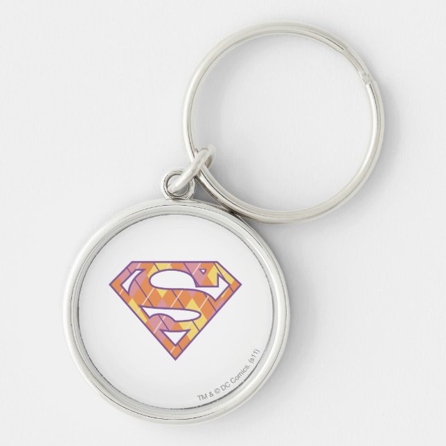 Supergirl Argyle Logo Keychain (Front)