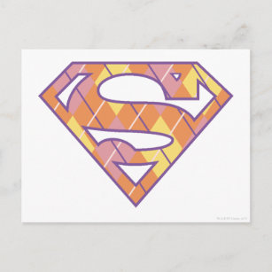 Supergirl Argyle Logo Postcard