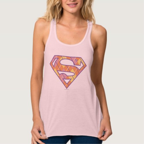 Supergirl Argyle Logo Tank Top