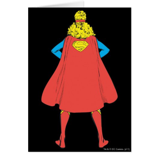 Supergirl Back View Cards (Front)
