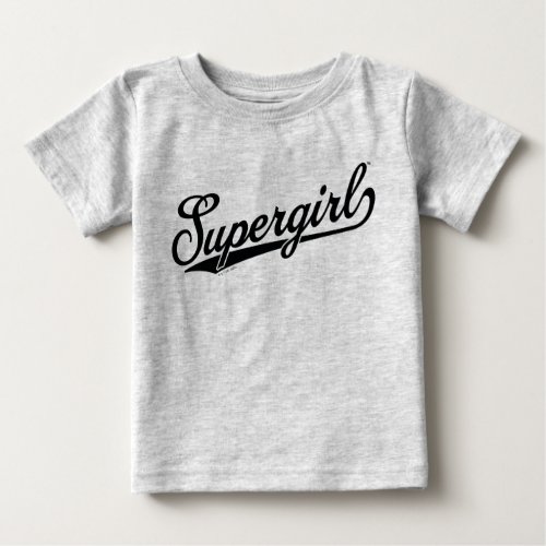 Supergirl Baseball All_Star Name Logo Baby T_Shirt