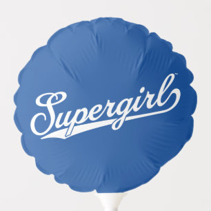 Supergirl Baseball All-Star Name Logo Balloon