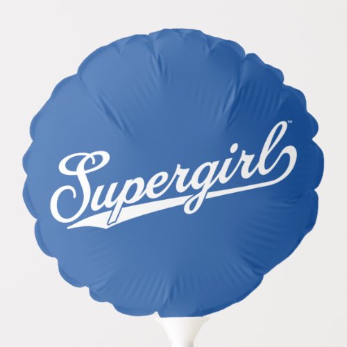 Supergirl Baseball All_Star Name Logo Balloon