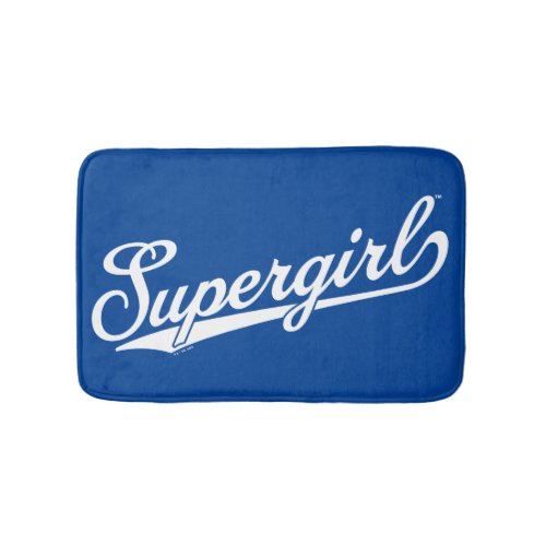 Supergirl Baseball All_Star Name Logo Bath Mat