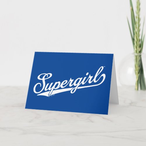 Supergirl Baseball All_Star Name Logo Card