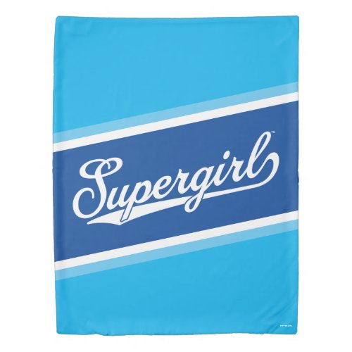 Supergirl Baseball All_Star Name Logo Duvet Cover