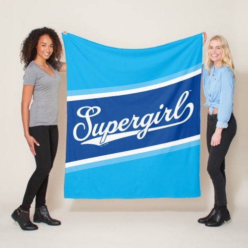 Supergirl Baseball All_Star Name Logo Fleece Blanket