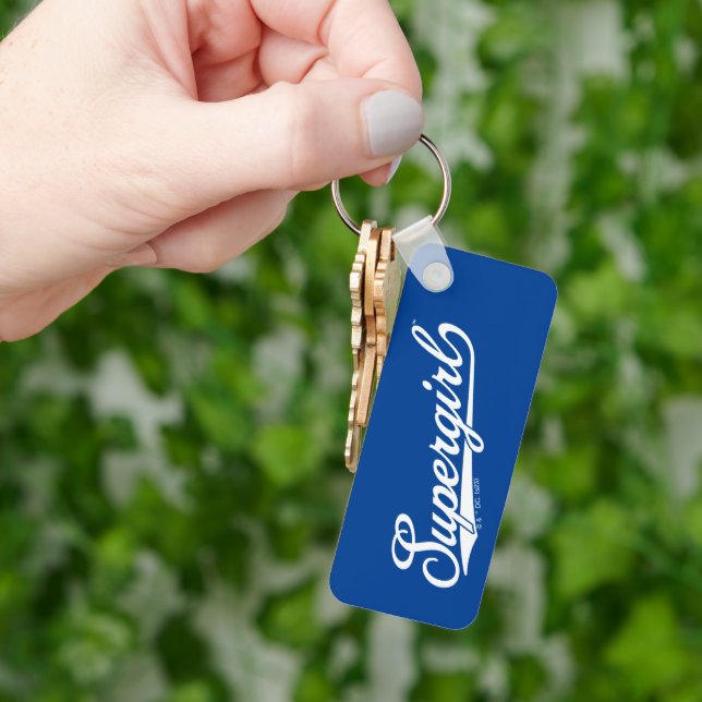Supergirl Baseball All-Star Name Logo Keychain (Hand)